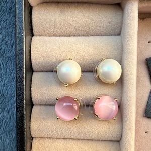 Two pairs of Kate Spade earrings